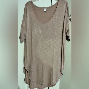 Old Navy Luxe Relaxed Rose Oversized Tee
